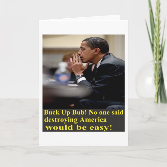 Cartão Buck Up Bub! (Frente)