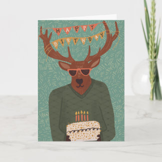 Cartão Buck Wild Adult Birthday