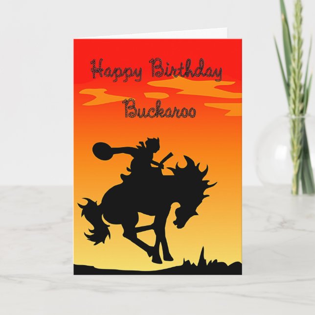 Cartão Buckaroo Birthday (Frente)