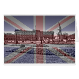 Cartão Buckingham Palace Union Jack Flag