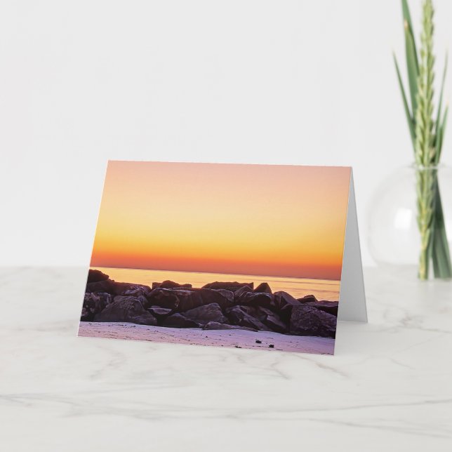 Cartão Buckroe Beach Sunrise (Frente)