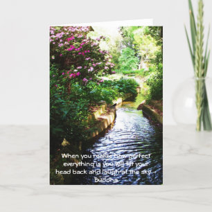 Cartão Buda Citação - Quando você percebe o quão perfeito