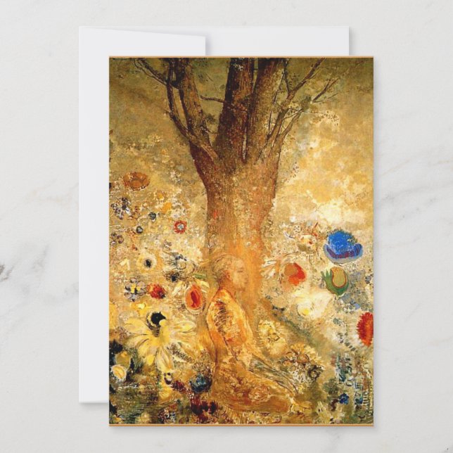 Cartão Buda em sua Juventude, (Frente)