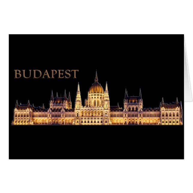 Cartão Budapest Viagem Souvenir (Frente Horizontal)