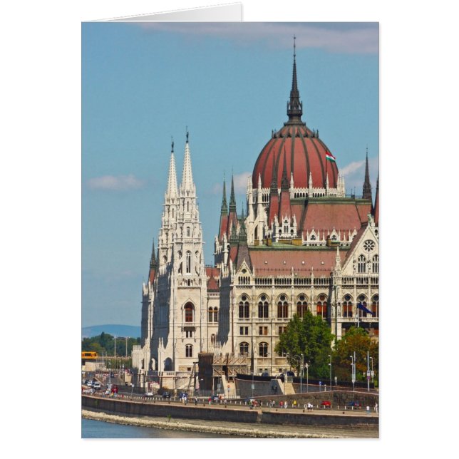 Cartão Budapeste, o edifício do Parlamento (Frente)