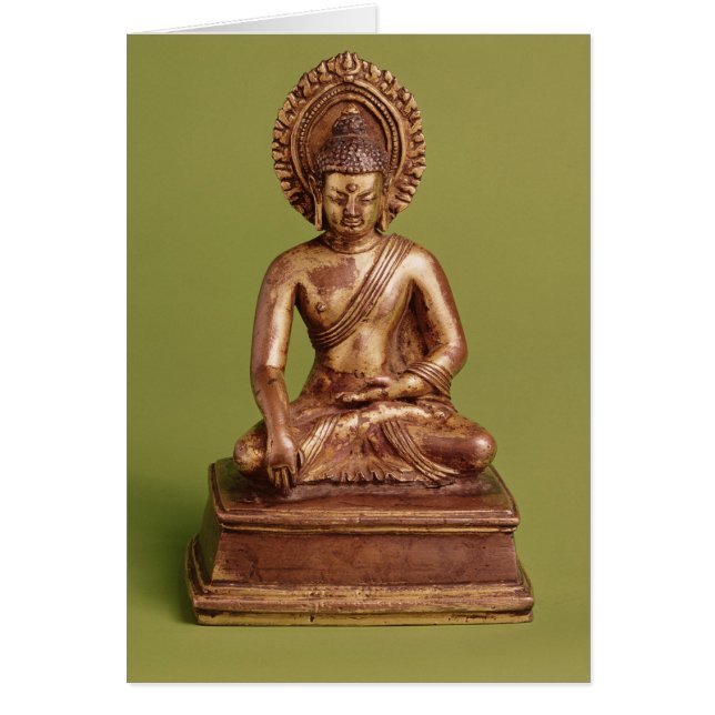 Cartão Buddha assentado (Frente)