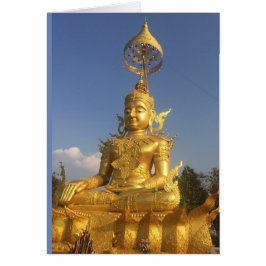 Cartão Buddha dourado em Wat Doi Saket, Chiang Mai