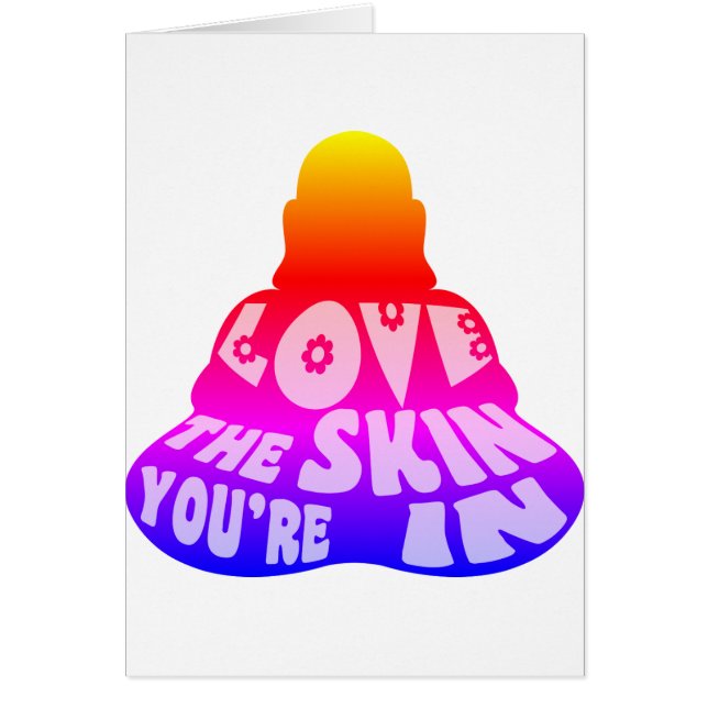 Cartão Buddha Love Colorful (Frente)