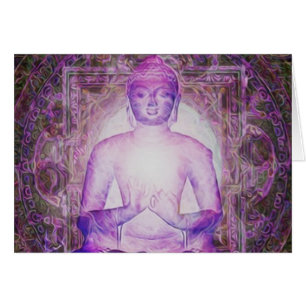 Cartão Buddha Meditating feliz
