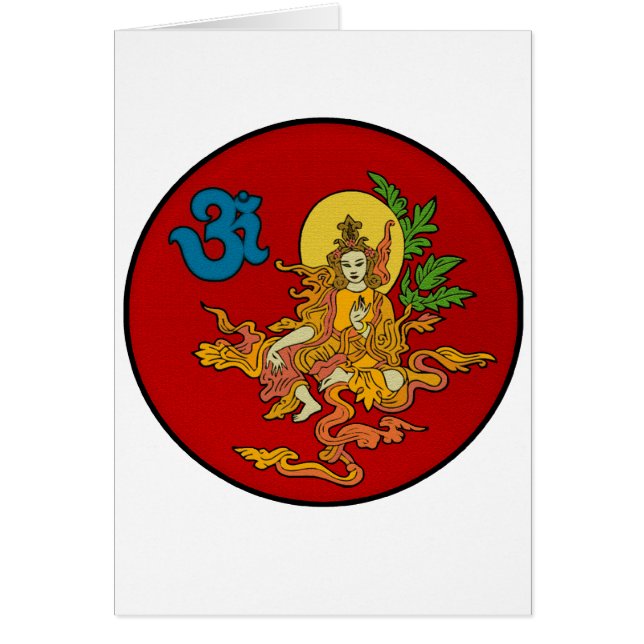 Cartão Buddha & OM (Frente)