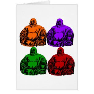 Cartão buddha - pop art