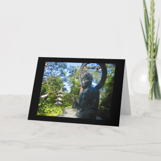 Cartão buddhist statue (Frente)