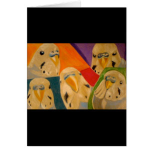 Cartão Budgerigar de Budgie