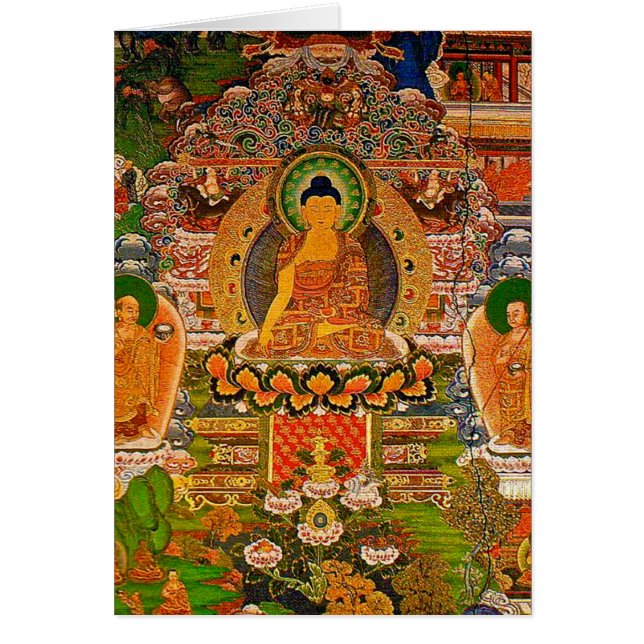 Cartão Budismo budista de Buddha que abençoa o Bohemian (Frente)