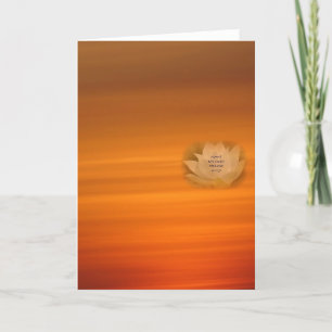 Cartão budista SGI com Lotus & Nam Myoho Renge Kyo