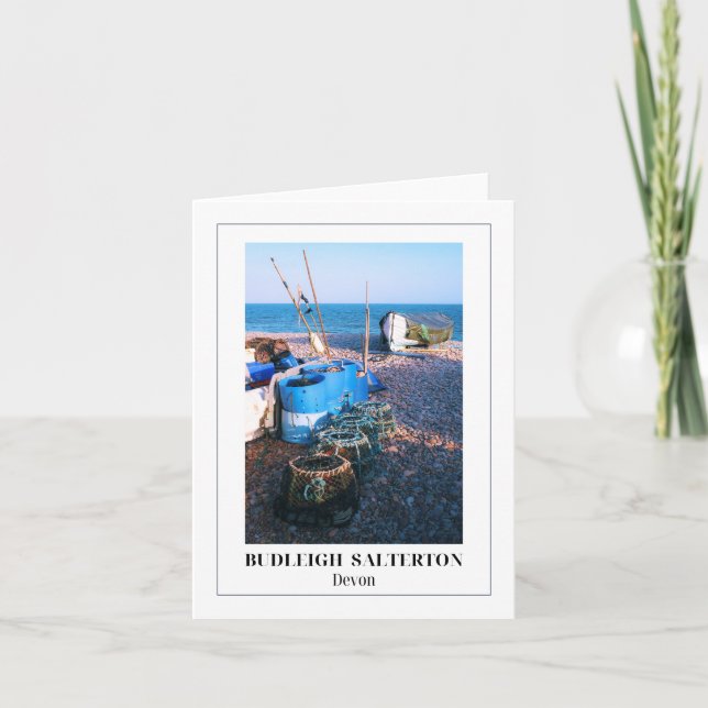 Cartão Budleigh Salterton, Devon, Cornualha (Frente)
