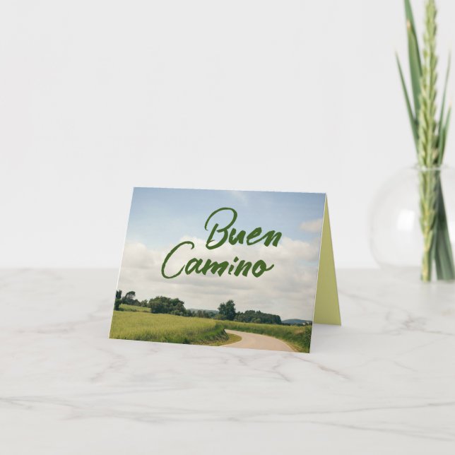 Cartão Buen Camino de Santiago - Santo James Way (Frente)
