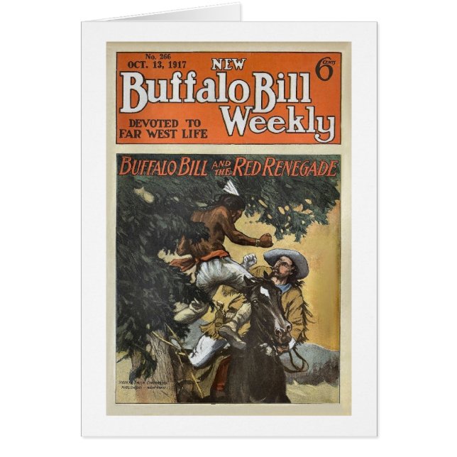Cartão Buffalo Bill 3 semanais - vintage (Frente)