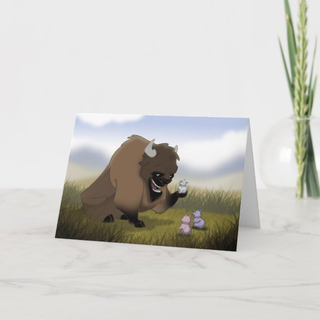 Cartão Buffalo Greeting Card (Frente)