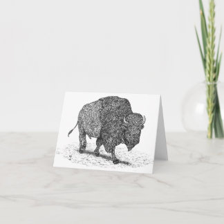 Cartão Buffalo Roaming Note Card