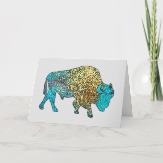 Cartão Buffalo Sagrado - Canyons Conversantes, Novo Cartã (Frente)