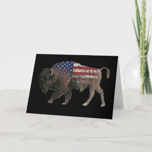 Cartão Buffalo Sagrado dos Estados Unidos da América
