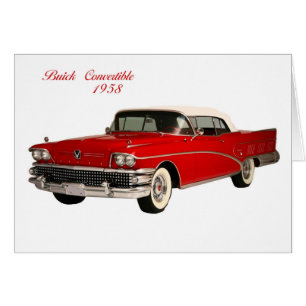 Cartão Buick Convertível 1958