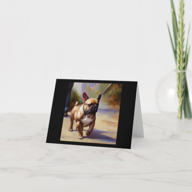 Cartão Buldogue Francês (Frente)