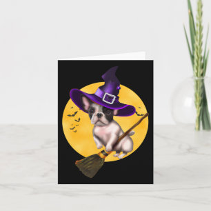 Cartão Buldogue Halloween Costume Men Women Kids Dog