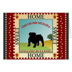 Cartão Buldogue inglês