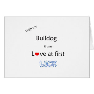 Cartão Buldogue Lick Design