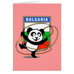 Cartão Bulgária - ginástica rítmica Panda