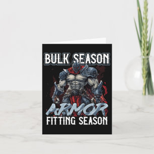 Cartão Bulk Season Armor Fitting Season Gym Meme