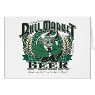 Cartão Bull Market Beer - Wall Street Brewing Company