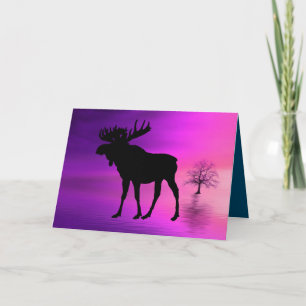 Cartão Bull Moose Silhouette