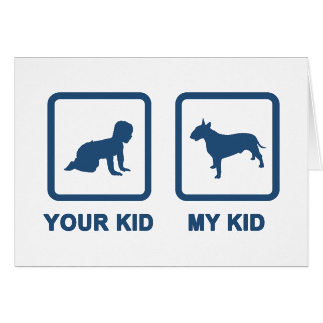 Cartão Bull terrier (Frente Horizontal)