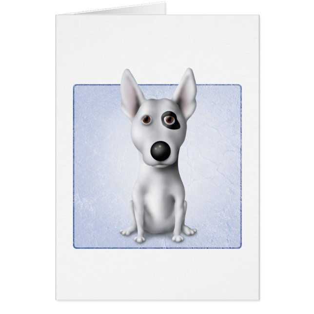 Cartão Bull terrier (Frente)
