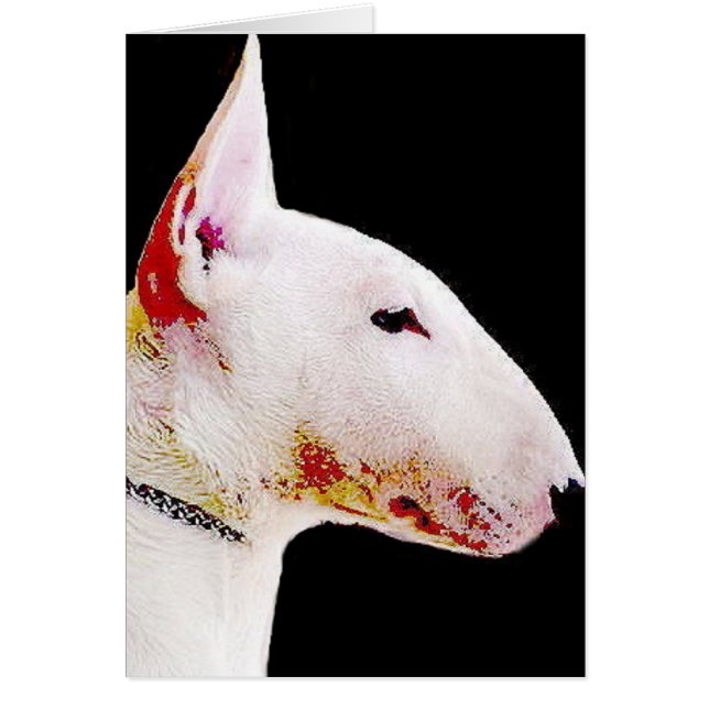 Cartão Bull Terrier (Frente)