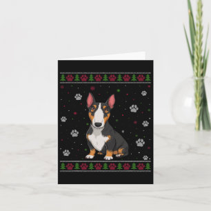 Cartão Bull Terrier Christmas Sweet Xmas Pet Animal
