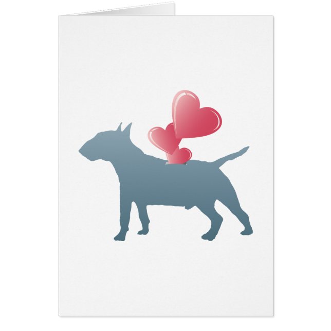 Cartão Bull terrier diminuto (Frente)