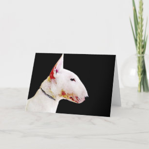 Cartão Bull terrier greeting card
