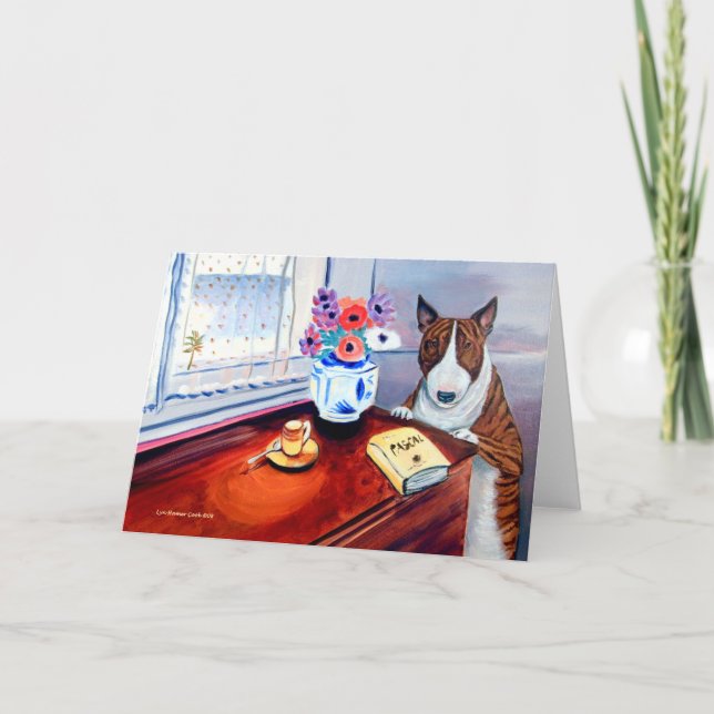 Cartão Bull Terrier Greeting Cards (Frente)