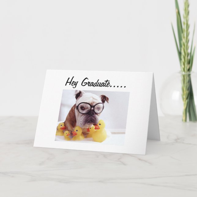 CARTÃO BULLDOG AT PLAY GRADUATION CARD (Frente)