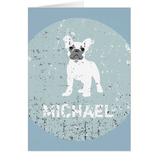 Cartão BullDog francês (Frente)