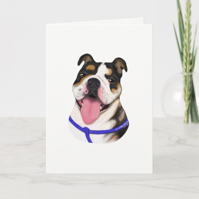 Cartão Bulldog Greeting Cards (Frente)