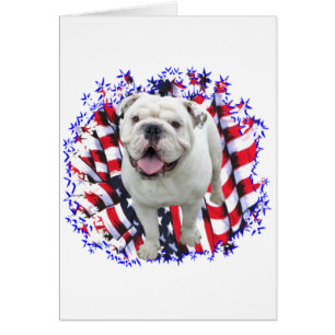 Cartão Bulldog Patriot