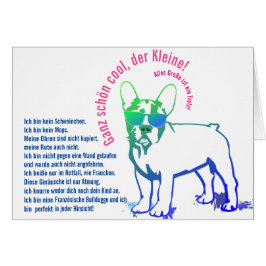 Cartão Bulldogge Karten