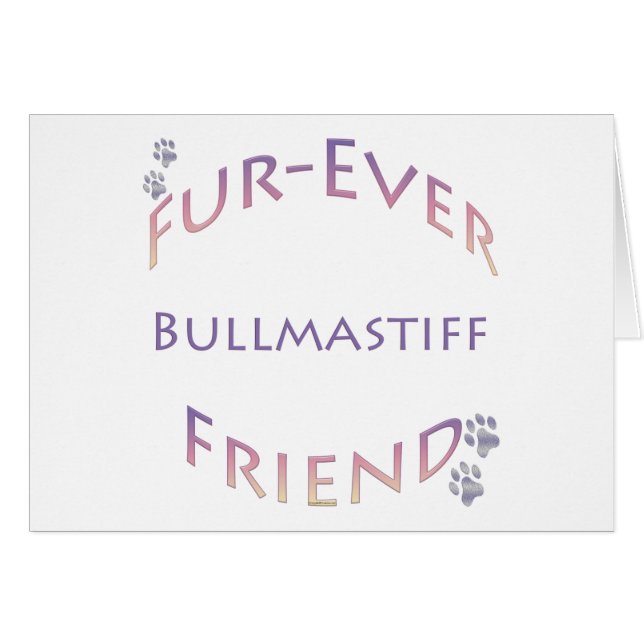 Cartão Bullmastiff Fuore (Frente Horizontal)