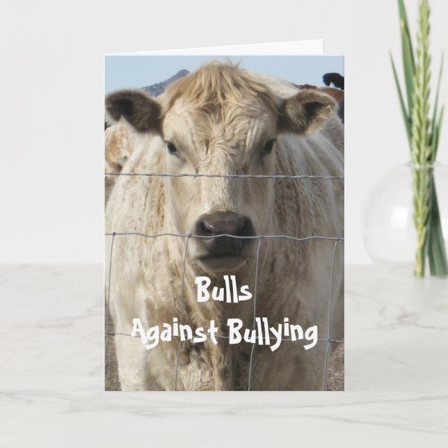 Cartão Bulls Against Bullying #6 of 7 Different (Frente)
