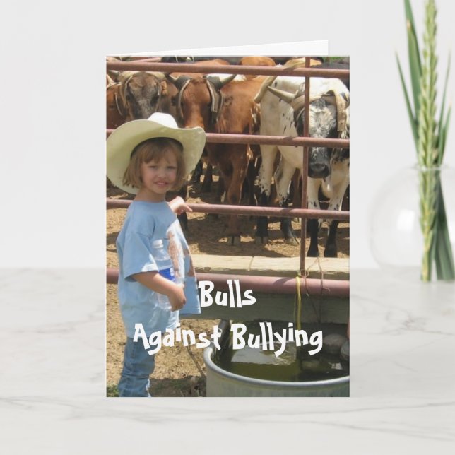 Cartão Bulls Contra Bullying 7 de 7 Diferentes (Frente)
